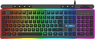 Claw'S Nova K1 360° Özelleştirilebilir Rgb & Yazılımlı Full Membran 104+7 Tuşlu Ekstra Multimedya/Rollover Ses Mekanizmalı Klavye ürün görseli 1