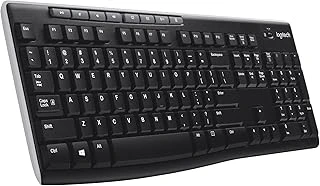 K270 Kablosuz Klavye, Tuş Takımı, Sıvı Dökülmesine Dayanıklı, 10 M Kullanım Mesafesi, Türkçe Q Klavye, Siyah ürün görseli 1