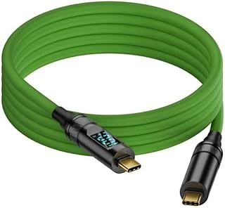 Livx Type C To Type C 100W Hızlı Şarj 20Gbps Veri Transfer Hızı 8K60Hz Görüntü Aktarım Kablosu 2 Metre Yeşil Grn-02 ürün görseli 1