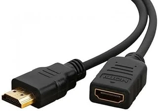 Coverzone Hdmi Uzatma Kablosu 3 Metre Erkek Dişi Kablo Full Hd 1080P 4K Destek Altın Uçlu Yüksek Hızlı Hdmi Uzatıcı Tv Monitör Projeksiyon Oyun Konsolu Uyumlu | Zr150 (Siyah 3 Metre) ürün görseli 1
