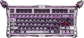 Gravastar Mercury V75 He Hall Effect Manyetik Switch Klavye, Hot-Swappable, Rapid Trigger, 8000Hz, 0.125Ms Düşük Gecikme, Kablolu, Rgb Işıklı, İngilizce Q, Iron Purple ürün görseli 1