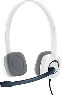 H150 Kablolu Stereo Kulak Üstü Mikrofonlu Kulaklık, Mikrofon Ses Çıkışı Için Ayrı Bağlantı, Kablo Üzeri Özelliği, Beyaz ürün görseli 1