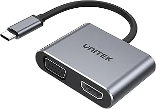 Uhub Q4 Lite 4'Ü 1 Arada Usb-C Hub Mst Dual Display Pd 100W D1049A / 4K @60Hz Uhd Hdmi & Full Hd Vga / Usb-C Pd 100W Şarj & Usb-A Veri Senkronizasyonu ürün görseli 1