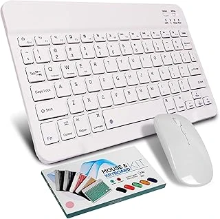 Valkyrie Bluetooth Ios Ipad Android Windows Uyumlu Klavye Mouse Seti - Sessiz - Şarjlı - Combo - İnce - Türkçe - Kablosuz Beyaz ürün görseli 1