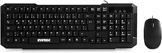 Everest Km-515, Q Multimedya Ingilizce Klavye Mouse Set, Siyah ürün görseli 1
