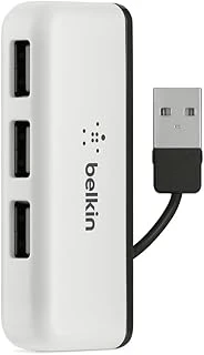 Belkin 4 Usb-A Girişli Hub, Usb 2.0, Seyahat Boy, Siyah ürün görseli 1