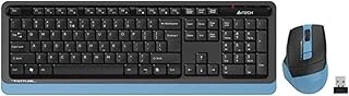A4 Fg1035 Q Türkçe Fn-Multiedya Klavye+ Optik Mouse Kablosuz Klavye Mouse Set (Siyah-Mavi) ürün görseli 1