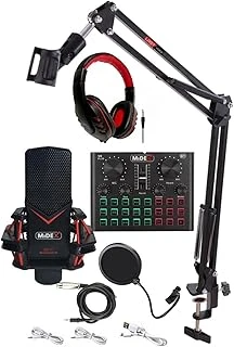 Gmx-1 Record Head Set Condenser Mikrofon Kulaklık Ses Kartı Yayın Paketi (Telefon Pc) ürün görseli 1