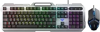 Aula F2023 Türkçe Q Rainbow Membran 2400Dpl Klavye Mouse Set ürün görseli 1