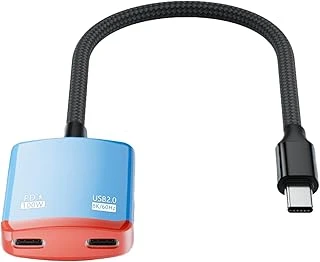 Livx Usb-C Çoklayıcı Adaptör 2 Port Usb-C Hub, 100W Pd Hızlı Şarj, 8K@60Hz Görüntü Aktarımı, Usb 2.0 Data Transfer, Type-C Splitter Dks-01 ürün görseli 1