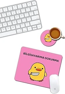 Bela Ördek Bilgisayarıma Dokunma Mouse Pad Bardak Altlığı Set ürün görseli 1