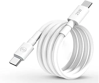 Type C To Type C Şarj Kablosu 30W 2 Metre Uzun Pd Çift Taraflı Usb C Hızlı Şarj Data Kablosu Beyaz ürün görseli 1
