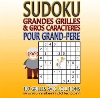 Sudoku Pour Grand-Pere - 100 Grandes Grilles & Gros Caracteres ürün görseli 1