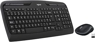 Mk330 Kablosuz Klavye Mouse Seti, Multimedya Tuşları, Sıvı Dökülmesine Dayanıklı, 10 M Kullanım Mesafesi, Türkçe Q Klavye, Siyah ürün görseli 1