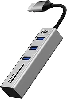 Bix Bx04Hb Sd/Micro Sd Kart Okuyuculu 3 Portlu Usb 3.0 Çoklayıcı Hub Dönüştürücü Adaptör ürün görseli 1