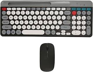 Coverzone Bluetooth Klavye Mouse Kablosuz Klavye Rgb Mouse Set 2.4G Bluetooth Batarya Taşınabilir Hafif İnce Tasarım Zyg-806 ürün görseli 1