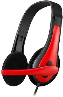 Frisby Fhp-125R Mikrofonlu Kulak Üstü Siyah-Kırmızı Kulaklık ürün görseli 1