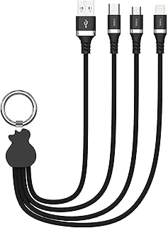 X-Level X-Trio 3 In 1 Usb-A Çoklu Şarj Kablosu 30Cm – Lightning Micro Usb Type-C Uyumlu 2.2A 12W Hızlı Şarj Destekli Örgü Dayanıklı Alüminyum Başlıklı Taşınabilir Anahtarlıklı Kablo | Xcc8400 ürün görseli 1