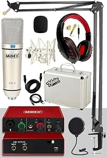 Cx1 Mikrofon + Glx-500 Ses Kartı + Rs-30 Stereo Kulaklık Kayıt Ekipmanı ürün görseli 1