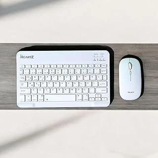 Heartz Key 01 Kablosuz Bluetooth Wi̇reless Tümü Türkçe Karakterli̇ I Ü Ğ Harfleri Bulunur Klavye Mouse Seti̇ (Beyaz) ürün görseli 1