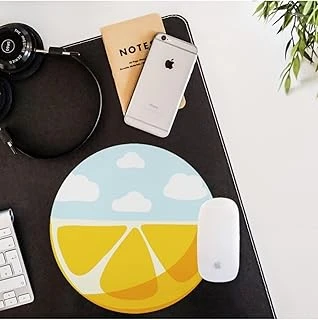 Hediyesepeti Limon Desenli Yuvarlak Mousepad 20 X 20 Cm ürün görseli 1