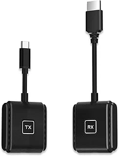Usb-C Kablosuz Ekran Aktarıcı, 4K 30Hz, 40 Metre Mesafe, Iphone/Ipad/Macbook Uyumlu, Tx Rx Kit ürün görseli 1