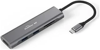 Lunatic Tkz Blueendless Type C To 2*Usb 3.0/1 Sd/ 1 Tf / 1 Hdmı Çevirici Macbook ürün görseli 1