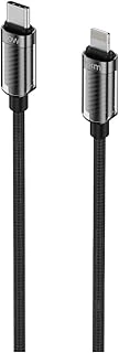 Knit Glam 30W Hızlı Şarj Destekli, Type-C To Lightning Şarj Data Aktarım Kablosu, 1 Metre, Siyah ürün görseli 1
