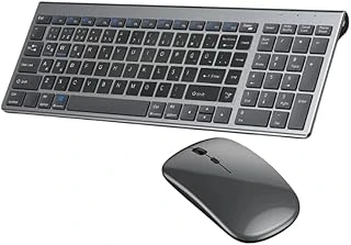 Coverzone Onezero Kablosuz Türkçe Klavye Mouse Set Şarjlı Klavye Mouse 2.4G Usb Dongle Bluetooth Bağlantılı Ergonomik Tasarım Kablosuz Keyboard Titanyum Renk Zr609 ürün görseli 1