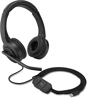 Kensington H1000 Usb-C Kulak Üstü Kulaklık, Rahat Hd Ses Kulaklığı, Mikrofon Kablolu Profesyonel Kulaklık, Gürültü Azaltmalı, Led'Ler 40 Mm Sürücüler, Tak Çalıştır (K83450Ww) ürün görseli 1