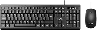 Aula Ac101 Kablolu Türkçe Q Klavye 1200 Dpi Optik Mouse Seti ürün görseli 1