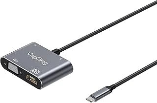 Veggieg Type-C 4K Hdmi 1080P Vga Usb 3.0 Pd Dönüştürücü Çevirici Hub ürün görseli 1