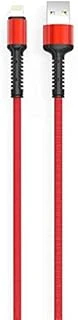 Hasır Kırılmaya Dayanıklı Ls65 Lightning Usb Kablo Kırmızı ürün görseli 1