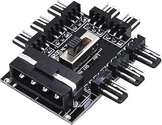 8 Port Fan Çoklayıcı Hub Y Pwm Splitter Ide Molex Soğutma 3 Pin 4 Switch Anahtarlı 4336 ürün görseli 1