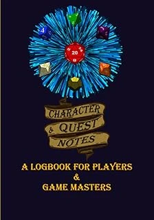 Independently Published Character & Quest Notes: Tabletop Logbook For Any Tabletop Game: 7X10 Logbook For Tabletop ürün görseli 1