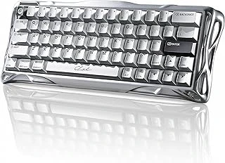 Gravastar Mercury V60 Manyetik Switch Klavye, Kablolu, İngilizce Q, Deluxe Edition (Chrome Silver) ürün görseli 1