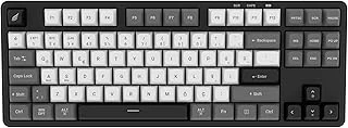 Hawk Hk220 Membrane Rgb Kablosuz/Bluetooth Siyah Beyaz Tkl Türkçe Klavye ürün görseli 1