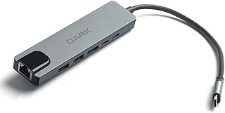 Dark 6'Sı 1 Arada Usb 3.2 Gen 1 Type-C To Ethernet/Hdmi/Usb 3.0 - Usb 2.0 / Usb-C Pd 100W Macbook Pro/Air & Notebook/Ultrabook Için Port Çoklayıcı Hub (Dk-Ac-U31X47) ürün görseli 1