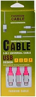 Suffie Mtl 3 In 1 Usb Kablo Pembe ürün görseli 1