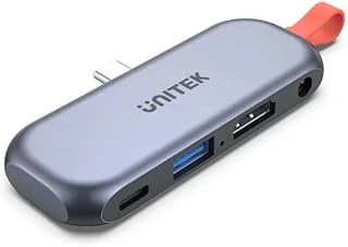 Unitek D1070A Uhub Q4 Lite 4'Ü 1 Arada Usb-C Hub Ipad Air Için Hdmi 100 W Power Delivery/Alüminyum Alaşım Abs Çevre Dostu Plastik ürün görseli 1