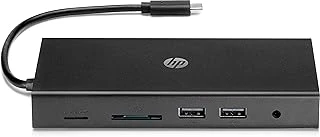 Usb-C Seyahat Desteği (Usb-C Hub, Usb Hub, Usb C, Rj-45, Hdmi, Vga, Microsd, Sd, Usb, Audio) Siyah ürün görseli 1