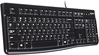 K120 Usb Kablolu Klavye, Sayısal Tuş Takımına Sahip, Sıvı Dökülmelerine Dayanıklı, Türkçe Q Klavye, Siyah ürün görseli 1
