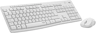 Mk295 Sessiz Kablosuz Türkçe Klavye Mouse Seti Beyaz ürün görseli 1