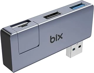 Bix Bx22Hb Usb To Usb 3.2 Usb 2.0 Rj45 Dönüştürücü Adaptör Hub ürün görseli 1