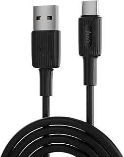 Juo 12W Usb-A To Type-C Silikon Hızlı Şarj Data Kablosu Siyah 2 Metre ürün görseli 1
