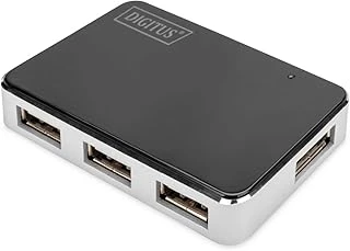 Digitus Usb-Hub - 4 Bağlantı Noktası - Yüksek Hızlı Usb 2.0-480 Mbit/S - Tak Çalıştır - Bağlantı Kablosu 66 Cm - Siyah ürün görseli 1