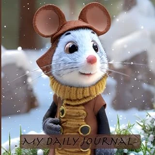Independently Published My Daily Journal Winter Mouse: Learn How To Make Daily Entries For 1 Year With This Cute Mouse Digital Cover. Size 8.5" X 8.5", 186 Pages ürün görseli 1