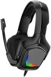 Rgb Işıklı Kulaklığı Kulaküstü Onikuma K20 Rgb 3.5Mm Siyah ürün görseli 1