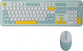 T801A Kablosuz Türkçe Q Klavye Mouse Seti (2.4Ghz Renkli Klavye) ürün görseli 1