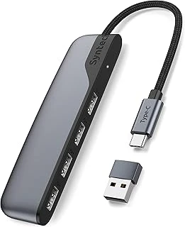 Syntech Usb C - Usb Hub 4 Bağlantı Noktası, Tip C - Usb 3.0 Hub, Usb C - Usb Adaptörü (Usb 2.0), Thunderbolt 3 - Usb Hub Thunderbolt 4 Macbook Pro, Ipad Pro, Imac, Surface Ile Uyumlu ürün görseli 1